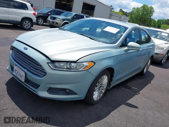 2014 Ford Fusion SE Hybrid with VIN 3FA6P0LU7ER154559, listed as a IAAI auction lot 42198548 with 244,630 mi miles. Bid and sale history available at carsss.com. Image 2.