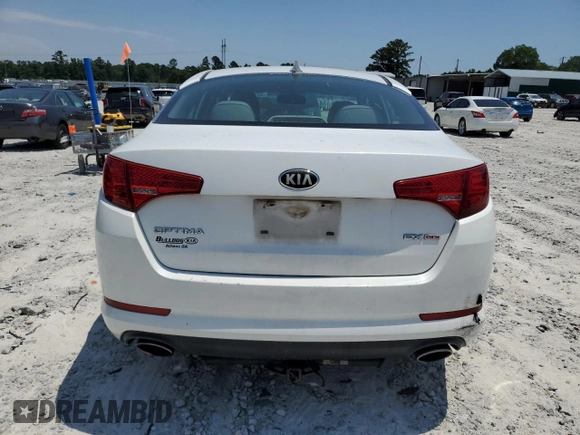 2013 Kia Optima EX with VIN 5XXGN4A71DG238043, listed as a Copart auction lot 62005815 with 118,519 mi miles and Salvage title. Bid and sale history available at DreamBid. Image 6.