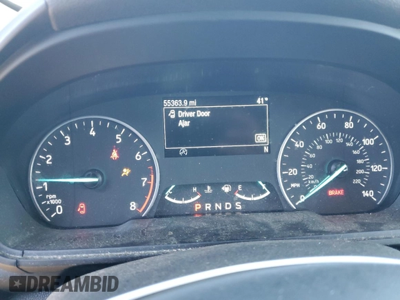 2020 Ford EcoSport SE with VIN MAJ6S3GLXLC341470, listed as a Copart auction lot 49461355 with 55,363 mi miles and Salvage Title. Bid and sale history available at DreamBid. Image 9.