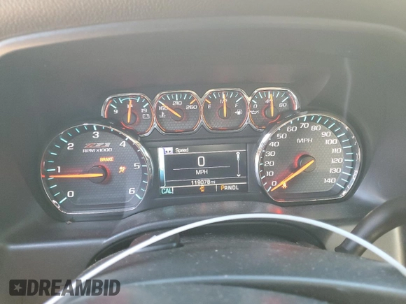 2017 Chevrolet Silverado 1500 LT with VIN 1GCUKREC0HF212120, listed as a Copart auction lot 83384734 with 119,078 mi miles and Salvage Title. Bid and sale history available at DreamBid. Image 9.