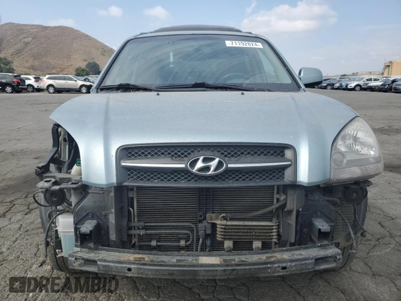 2008 Hyundai Tucson SE with VIN KM8JN72D98U843161, listed as a Copart auction lot 71192824 with 142,822 mi miles and Salvage Title. Bid and sale history available at carsss.com. Image 5.
