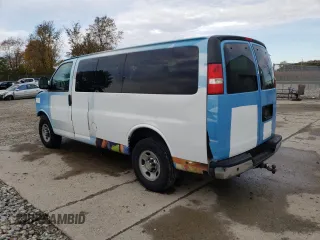 2013 Chevrolet Express Passenger 1LT z VIN 1GAZGYFG5D1190358, wystawiony jako Copart lot #75496574 z przebiegiem 114 340 mil mil oraz Szkoda całkowita • Salvage title. Historia ofert i sprzedaży dostępna na DreamBid. Obrazek 2.