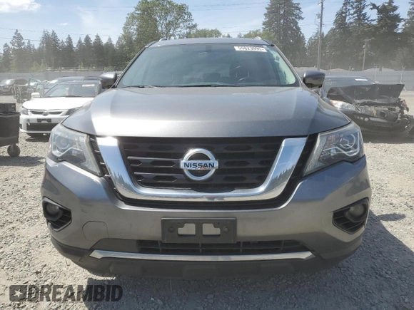 2020 Nissan Pathfinder Platinum with VIN 5N1DR2DM9LC588012, listed as a Copart auction lot 55823095 with 75,052 mi miles and Salvage title. Bid and sale history available at DreamBid. Image 5.