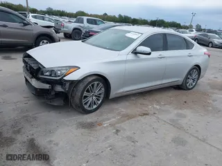 2018 Genesis G80 3.8L with VIN KMHGN4JE7JU229850, listed as a IAAI auction lot 41289961 with 92,529 mi miles. Bid and sale history available at carsss.com. Image 16.