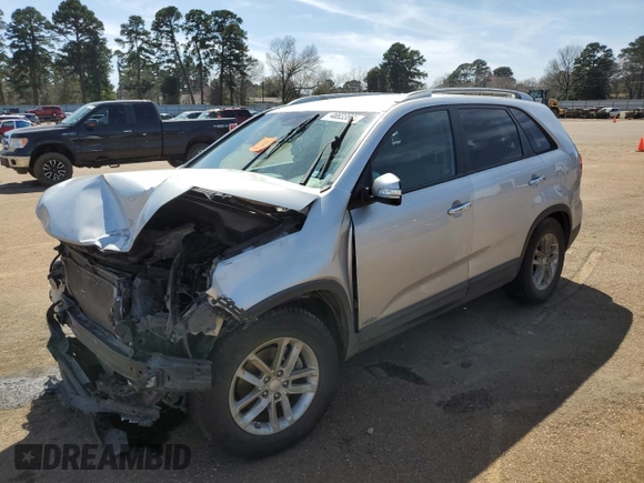 2014 Kia Sorento LX with VIN 5XYKTCA68EG530688, listed as a Copart auction lot 48933885 with 0 mi miles and Salvage Title. Bid and sale history available at carsss.com. Image 1.