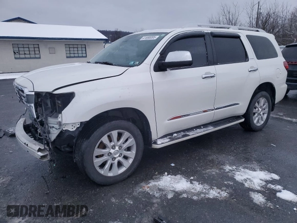 2019 Toyota Sequoia Platinum with VIN 5TDDY5G11KS165934, listed as a Copart auction lot 41668085 with 74,315 mi miles and Salvage Title. Bid and sale history available at carsss.com. Image 1.
