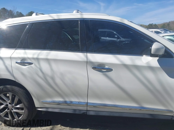 2014 Infiniti QX60 with VIN 5N1AL0MM0EC555055, listed as a IAAI auction lot 41880143 with 128,536 mi miles and . Bid and sale history available at carsss.com. Image 13.