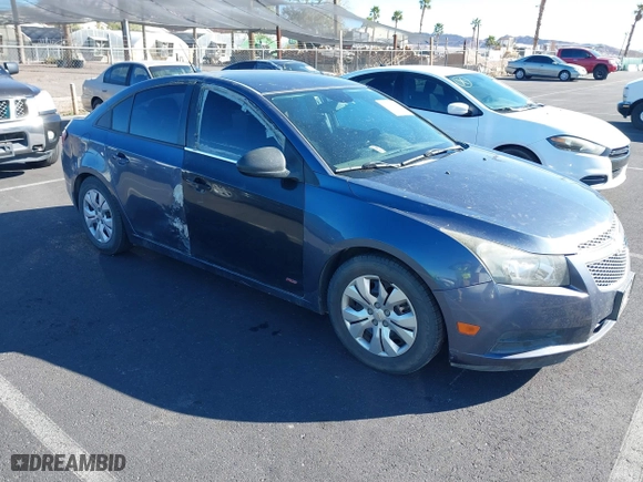 2013 Chevrolet Cruze LS with VIN 1G1PA5SG7D7254474, listed as a IAAI auction lot 41666957 with 169,172 mi miles. Bid and sale history available at carsss.com. Image 1.