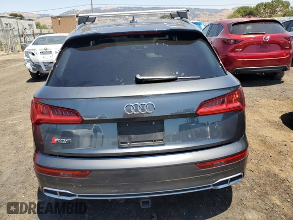 2018 Audi SQ5 Premium Plus with VIN WA1A4AFY3J2203766, listed as a Copart auction lot 62726734 with 72,881 mi miles and Salvage Title. Bid and sale history available at DreamBid. Image 6.