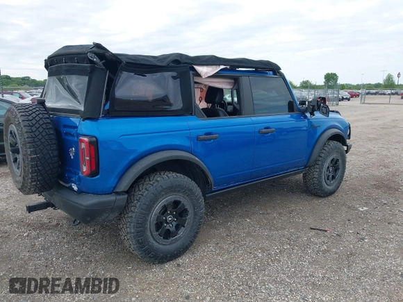 2021 Ford Bronco z VIN 1FMEE5DHXMLA78970, wystawiony jako IAAI lot #42316756 z przebiegiem 35 668 mil mil oraz . Historia ofert i sprzedaży dostępna na DreamBid. Obrazek 4.
