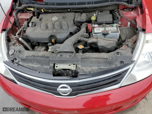 2010 Nissan Versa 1.8 S with VIN 3N1BC1CP1AL419173, listed as a Copart auction lot 44593245 with 106,211 mi miles and Salvage Title. Bid and sale history available at carsss.com. Image 11.