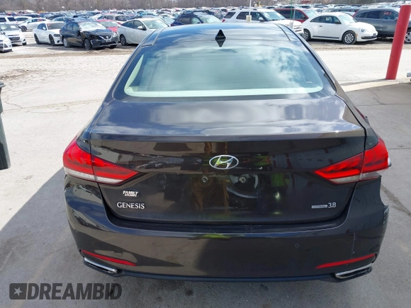 2015 Hyundai Genesis 3.8L with VIN KMHGN4JE3FU023383, listed as a IAAI auction lot 41865758 with 159,435 mi miles. Bid and sale history available at carsss.com. Image 17.
