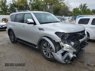 2018 Nissan Armada SV with VIN JN8AY2NC0J9558282, listed as a Copart auction lot 68261684 with 139,668 mi miles and Salvage Title. Bid and sale history available at carsss.com. Image 4.