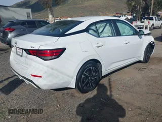 2024 Nissan Sentra SV with VIN 3N1AB8CV6RY362862, listed as a IAAI auction lot 41923401 with 12,332 mi miles and . Bid and sale history available at DreamBid. Image 4.