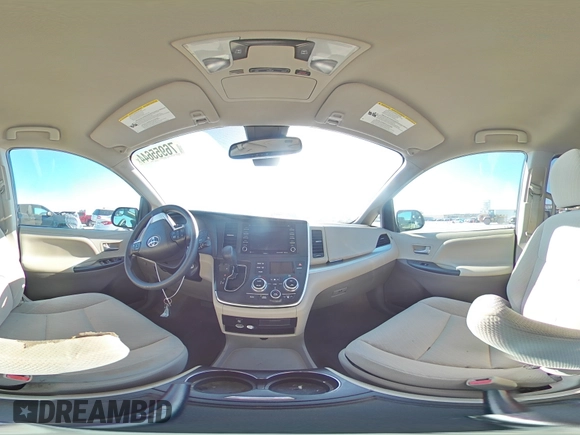 2018 Toyota Sienna LE Auto Access Seat with VIN 5TDKZ3DC3JS961968, listed as a Copart auction lot 76955644 with 28,513 mi miles and Salvage title. Bid and sale history available at DreamBid. Image 14.