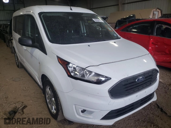 2021 Ford Transit Connect XLT with VIN NM0GS9F21M1487728, listed as a Copart auction lot 56324112 with 25,450 mi miles and . Bid and sale history available at DreamBid. Image 1.