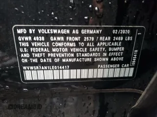 2020 Volkswagen Arteon SEL R-Line z VIN WVWSR7AN1LE014417, wystawiony jako Copart lot #82115513 z przebiegiem 22 494 mil mil oraz . Historia ofert i sprzedaży dostępna na DreamBid. Obrazek 14.