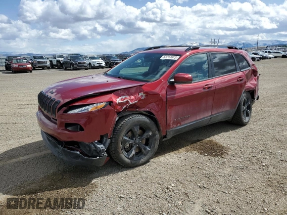 2016 Jeep Cherokee Limited with VIN 1C4PJMDS8GW354225, listed as a Copart auction lot 52213875 with 87,276 mi miles and Salvage title. Bid and sale history available at DreamBid. Image 1.