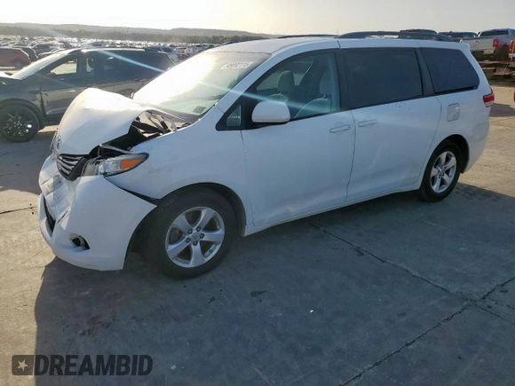 2011 Toyota Sienna LE AAS with VIN 5TDKK3DC5BS150985, listed as a Copart auction lot 49892115 with 122,246 mi miles and Salvage Title. Bid and sale history available at DreamBid. Image 1.