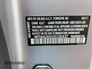 2018 Porsche 911 Carrera z VIN WP0AA2A93JS105437, wystawiony jako Copart lot #78437934 z przebiegiem Nie podano mil oraz Szkoda całkowita • Salvage title. Historia ofert i sprzedaży dostępna na DreamBid. Obrazek 12.