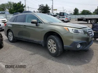 2015 Subaru Outback Premium with VIN 4S4BSAFC5F3306222, listed as a Copart auction lot 60861585 with 217,599 mi miles and Salvage title. Bid and sale history available at DreamBid. Image 4.