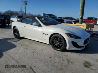 2016 Maserati GranTurismo Convertible Sport with VIN ZAM45VMA5G0160481, listed as a Copart auction lot 85695884 with 22,817 mi miles and Salvage Title. Bid and sale history available at carsss.com. Image 4.