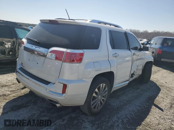 2017 GMC Terrain Denali with VIN 2GKFLRE31H6213698, listed as a Copart auction lot 48781045 with 92,404 mi miles and Salvage title. Bid and sale history available at DreamBid. Image 3.