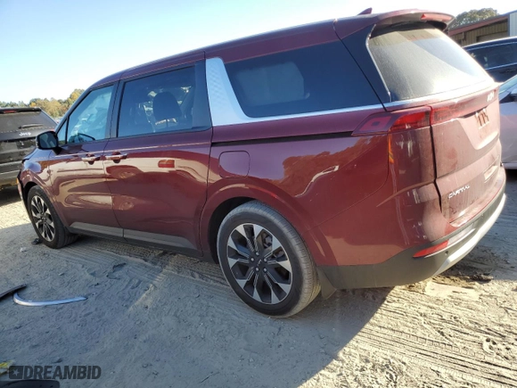 2024 Kia Carnival EX with VIN KNDNC5H31R6390545, listed as a Copart auction lot 76735794 with 11,858 mi miles and Salvage Title. Bid and sale history available at carsss.com. Image 2.