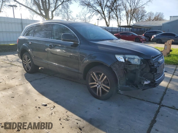 2009 Audi Q7 Premium Plus with VIN WA1AY74L89D001925, listed as a Copart auction lot 87180524 with 138,984 mi miles and Salvage title. Bid and sale history available at DreamBid. Image 4.