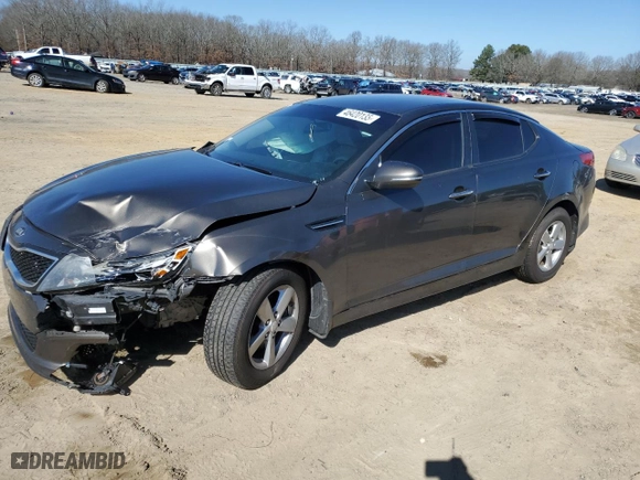 2014 Kia Optima LX with VIN 5XXGM4A74EG317520, listed as a Copart auction lot 46420135 with 171,161 mi miles and Salvage Title. Bid and sale history available at carsss.com. Image 1.