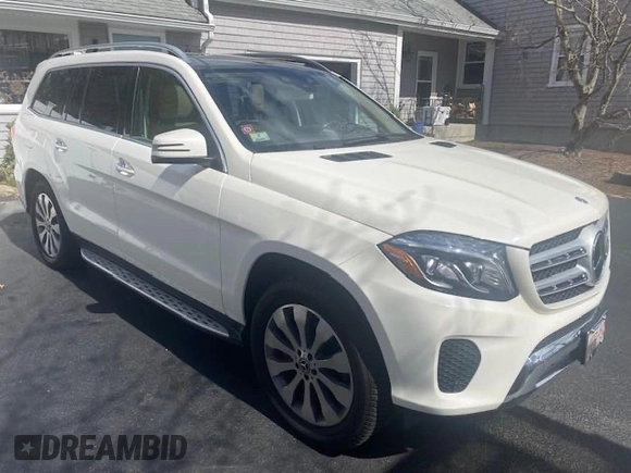 2017 Mercedes-Benz GLS 450 with VIN 4JGDF6EEXHA992401, listed as a Copart auction lot 55933055 with 107,035 mi miles and Clean Title. Bid and sale history available at DreamBid. Image 1.
