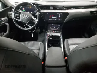 2021 Audi e-tron Premium with VIN WA1AAAGE4MB012617, listed as a Copart auction lot 42324445 with 42,766 mi miles and Salvage Title. Bid and sale history available at DreamBid. Image 8.