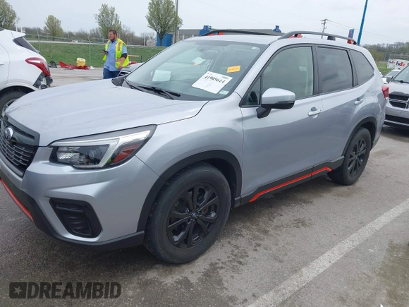 2021 Subaru Forester Sport with VIN JF2SKARC9MH433914, listed as a IAAI auction lot 41905614 with 89,183 mi miles. Bid and sale history available at carsss.com. Image 18.