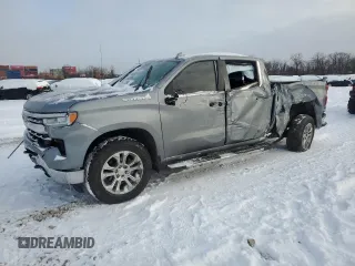 2024 Chevrolet Silverado 1500 LTZ with VIN 1GCUDGEL1RZ104894, listed as a Copart auction lot 41590095 with 33,551 mi miles and Salvage Title. Bid and sale history available at DreamBid. Image 1.