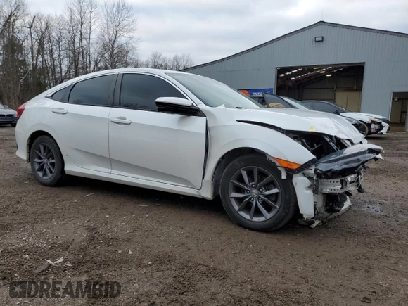 2021 Honda Civic Sedan EX with VIN 2HGFC2F7XMH011267, listed as a Copart auction lot 84063544 with 90,057 mi miles and Salvage Title. Bid and sale history available at carsss.com. Image 4.
