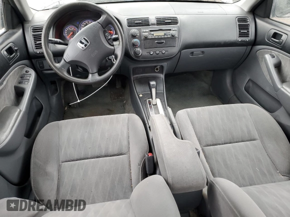 2004 Honda Civic LX with VIN 2HGES16614H939128, listed as a Copart auction lot 46576465 with 187,153 mi miles and Clean Title. Bid and sale history available at DreamBid. Image 8.