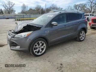 2013 Ford Escape Titanium z VIN 1FMCU9J90DUA72264, wystawiony jako Copart lot #49906445 z przebiegiem 126 527 mil mil oraz Szkoda całkowita • Salvage title. Historia ofert i sprzedaży dostępna na DreamBid. Obrazek 1.