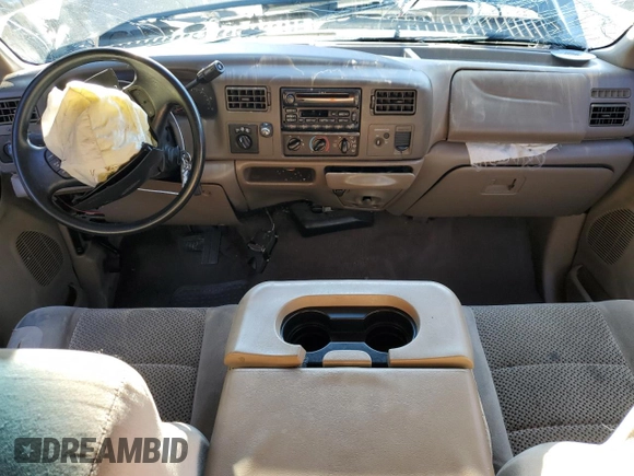 2001 Ford F-250 XL with VIN 1FTNX21SX1EA80232, listed as a Copart auction lot 56067955 with 188,119 mi miles and Salvage title. Bid and sale history available at DreamBid. Image 8.