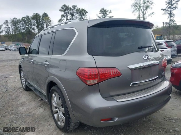 2012 Infiniti QX56 7-passenger with VIN JN8AZ2NF6C9518203, listed as a IAAI auction lot 41942714 with 186,917 mi miles. Bid and sale history available at carsss.com. Image 3.