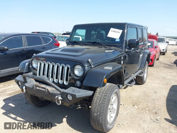 2015 Jeep Wrangler Unlimited Sahara with VIN 1C4BJWEG0FL717536, listed as a IAAI auction lot 42004096 with 90,802 mi miles and . Bid and sale history available at DreamBid. Image 17.