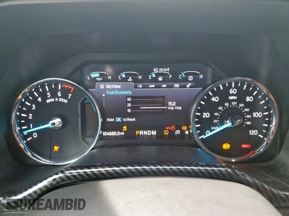 2021 Ford Expedition Limited with VIN 1FMJU1KT5MEA08847, listed as a Copart auction lot 57786205 with 104,685 mi miles and Salvage title. Bid and sale history available at DreamBid. Image 9.