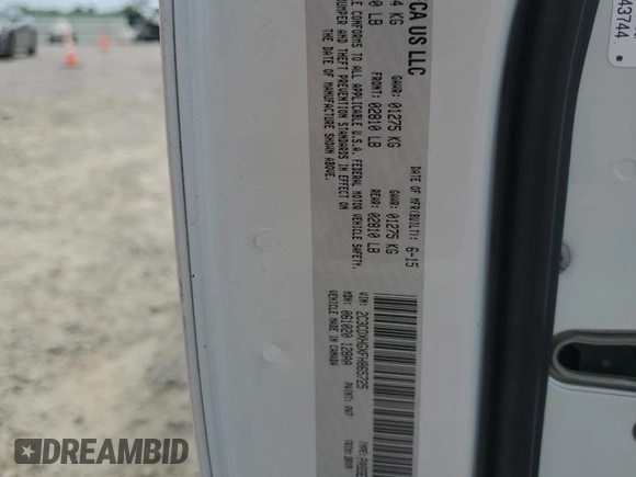 2015 Dodge Charger SXT with VIN 2C3CDXHGXFH865725, listed as a Copart auction lot 54217975 with 147,494 mi miles and Salvage Title. Bid and sale history available at DreamBid. Image 13.