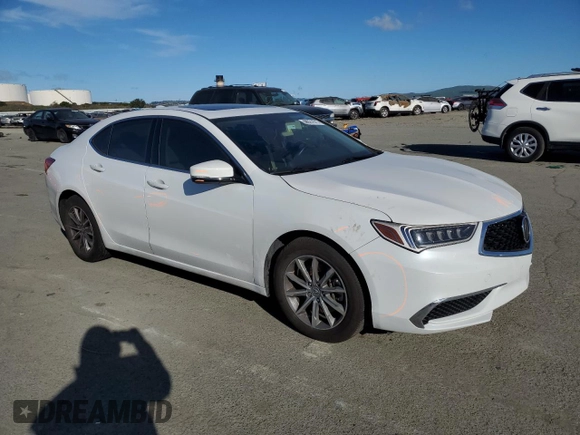 2020 Acura TLX w/Technology Pkg with VIN 19UUB1F53LA014074, listed as a Copart auction lot 48021675 with 39,445 mi miles and Salvage Title. Bid and sale history available at carsss.com. Image 4.