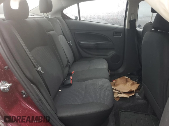 2024 Mitsubishi Mirage ES with VIN ML32FUFJXRHF09872, listed as a Copart auction lot 57054435 with 10,600 mi miles and Salvage title. Bid and sale history available at DreamBid. Image 10.