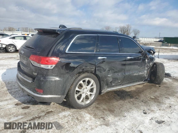 2019 Jeep Grand Cherokee Summit with VIN 1C4RJFJG8KC815616, listed as a Copart auction lot 88850085 with 0 mi miles and Salvage Title. Bid and sale history available at carsss.com. Image 3.