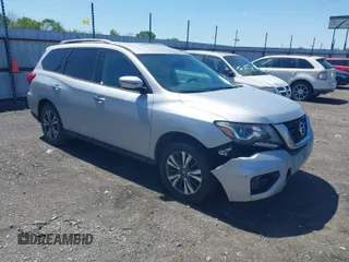 2018 Nissan Pathfinder SL with VIN 5N1DR2MN6JC605063, listed as a IAAI auction lot 41971664 with 99,505 mi miles. Bid and sale history available at carsss.com. Image 1.