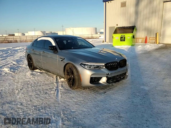 2019 BMW M5 with VIN WBSJF0C50KB447597, listed as a Copart auction lot 45179115 with 40,600 mi miles and Salvage Title. Bid and sale history available at carsss.com. Image 11.