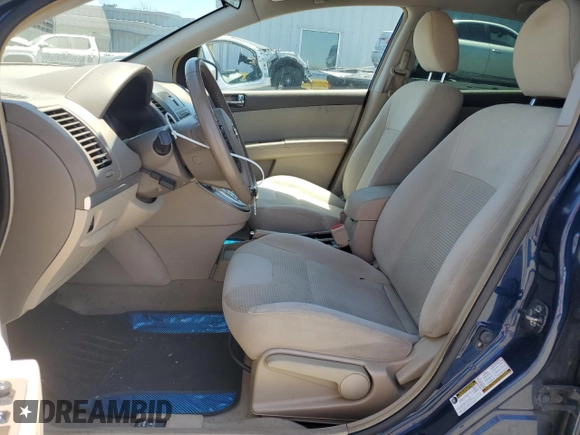 2010 Nissan Sentra S with VIN 3N1AB6AP2AL621826, listed as a Copart auction lot 60544115 with 116,031 mi miles and Salvage title. Bid and sale history available at DreamBid. Image 7.