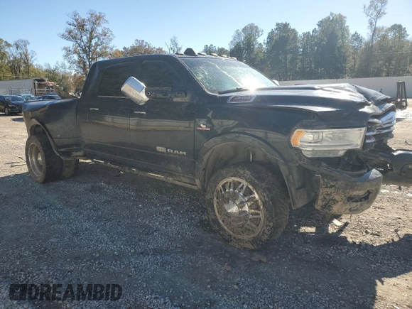 2019 Ram 3500 Longhorn with VIN 3C63RRNL7KG536797, listed as a Copart auction lot 83592624 with 0 mi miles and Non Repairable. Bid and sale history available at carsss.com. Image 4.
