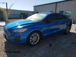 2019 Ford Fusion SE with VIN 3FA6P0HD7KR172841, listed as a Copart auction lot 49632224 with 53,338 mi miles and Salvage Title. Bid and sale history available at DreamBid. Image 1.